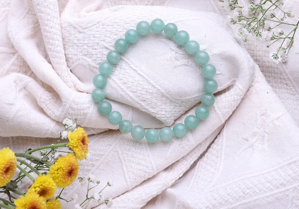 Green Aventurine Bracelet 22 Beads mall